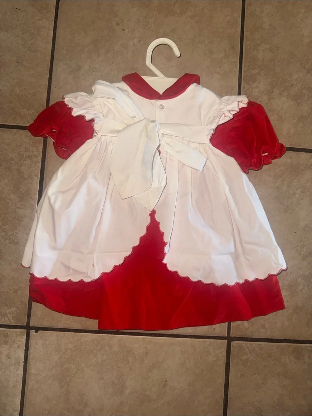 Vintage Ami Red and White Baby Dress